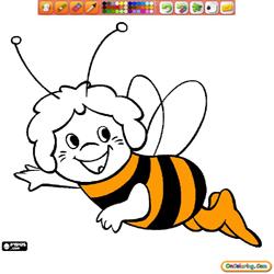 Oncoloring Maya The Bee 1