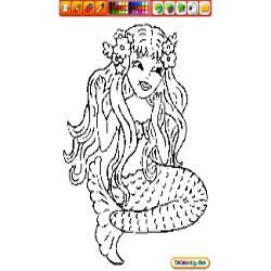 Oncoloring Mermaids sirens 2