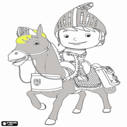 Oncoloring Mike The Knight 1