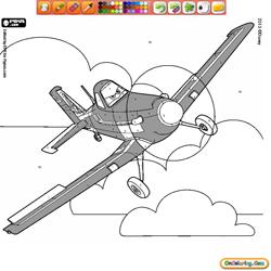 Oncoloring Planes Disney 1