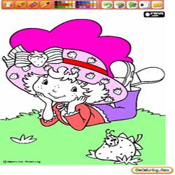 Oncoloring Strawberry Shortcake 1