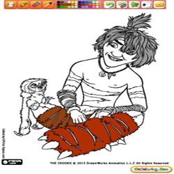 Oncoloring The Croods 1