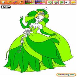 Oncoloring The Princess and the Frog 1