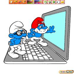 Oncoloring The Smurfs Movie 1