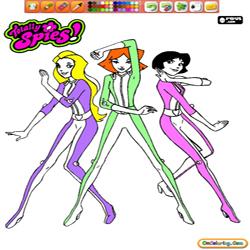 Oncoloring Totally Spies 1