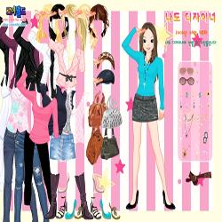 Pink wallpaper dressup2