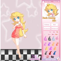 Princess peach dressup