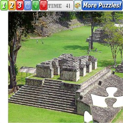 Puzzle Mayan ruins of Copan Honduras
