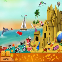 Sand castle hidden objects