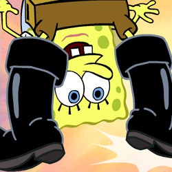 Sponge Bob squeky boot blurbs