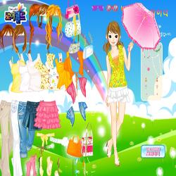 Spring umbrella dressup