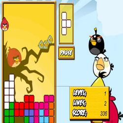 angry birds tetris