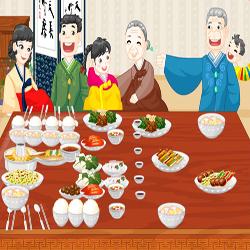 asian family dinner decoration