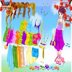 autumn color dressup