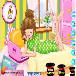 cute Pyjamas Girl Dress Up