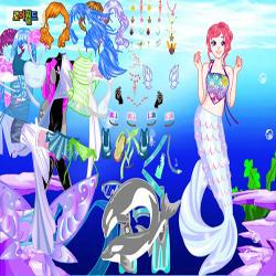 dolphin swimming dressup