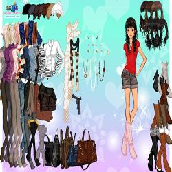 leather boots bags dressup