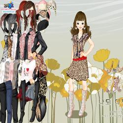 leopard print dressup