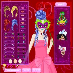 masquerade party girl dress up