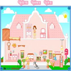 pink doll house