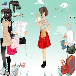 skirt blouse dressup