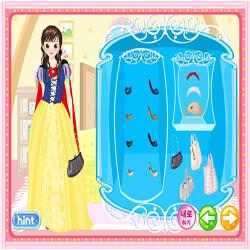 snow white dressup game