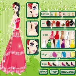 spring princess dress up