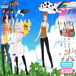 spring rain dressup